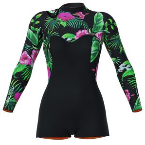 Short john manga longa 1mm feminino diva pro uv-suit surf Mormaii
