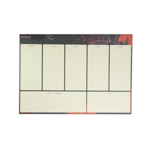 Bloco de planejamento colado Mormaii linha flora 50 folhas