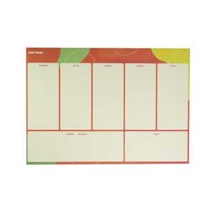 Bloco de planejamento colado Mormaii linha fun 50 folhas