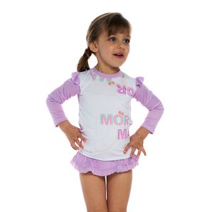 Biquini bebê blusa proteção uv e calcinha Mormaii