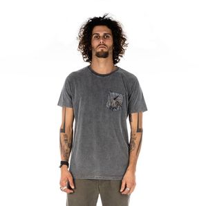 Camiseta masculina leafs pocket Mormaii