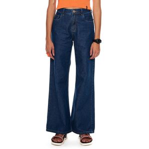 Calça jeans feminina wide leg stone Mormaii