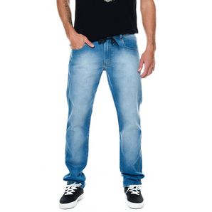 Calça jeans masculina amarração Mormaii