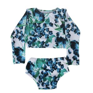 Conjunto cropped manga longa e sunkini baby dry smart esporte Mormaii