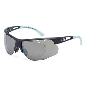 Óculos de sol mormaii eagle preto fosco com branco emborrachado