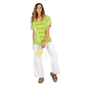 Calça sarja feminina wide leg Mormaii