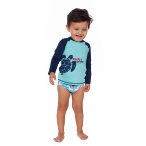 Blusa solar uv tam 1 a 3 anos bebê interativa Mormaii