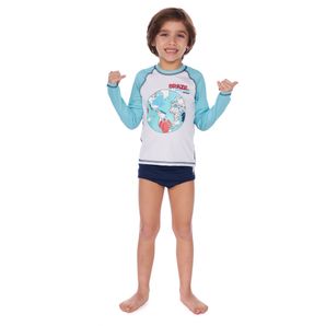Blusa solar uv infantil tam 4 a 10 Mormaii