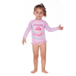 Blusa solar uv e calcinha conjunto 1 a 3 anos bebê Mormaii