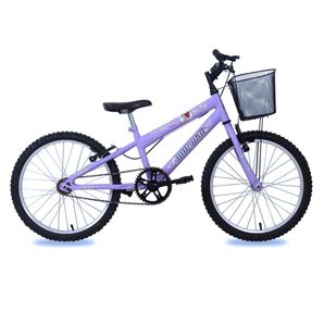 Bicicleta infantil Mormaii aro 20 sweet girl c23 com cesta v-brake