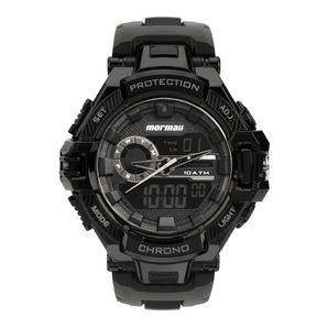Relógio mormaii masculino action preto - mo1134af/8c