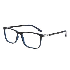 Armação Receituário Mormaii argel preto parede azul fosco