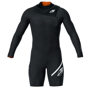 Short john manga longa chestzip 1mm flexxxa pro surf mormaii