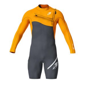 Short john manga longa chestzip 1mm flexxxa pro surf mormaii