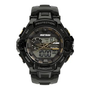 Relógio mormaii masculino action preto - mo1134af/8d