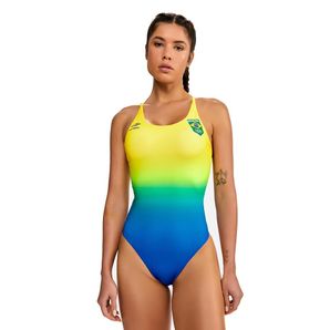 Maiô feminino tiras time brasil Mormaii