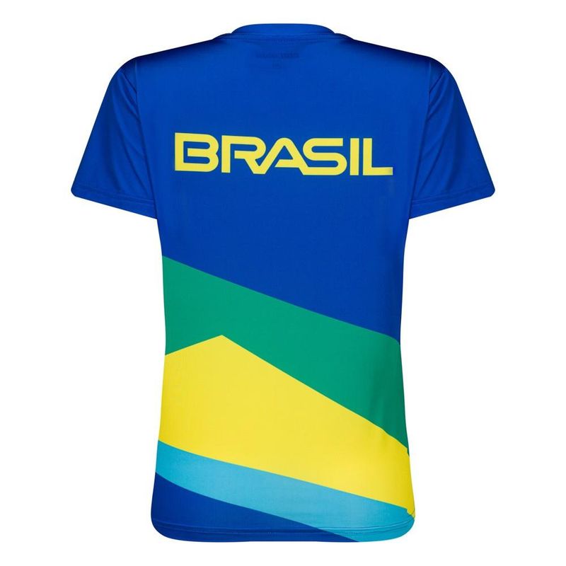 Camiseta manga curta feminina podium time brasil mormaii - Mormaii