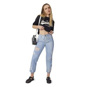 Calça jeans mom adulto feminino mormaii