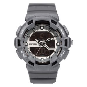 Relógio mormaii masculino action cinza - mo0935a/8c