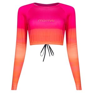 Cropped manga longa feminino uv beach sports Mormaii