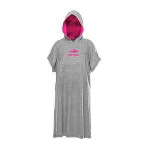 Poncho atoalhado roupão adulto pink feminino Mormaii