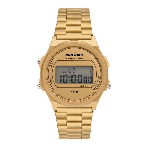 Relógio Mormaii feminino vintage dourado - mo13034/7d