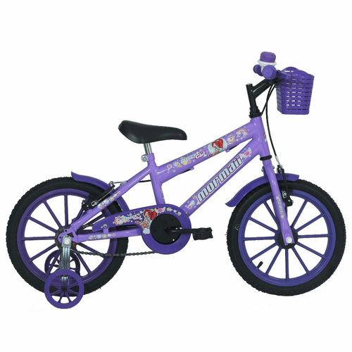Bicicleta infantil aro 16 Mormaii sweet girl v-brake 1v