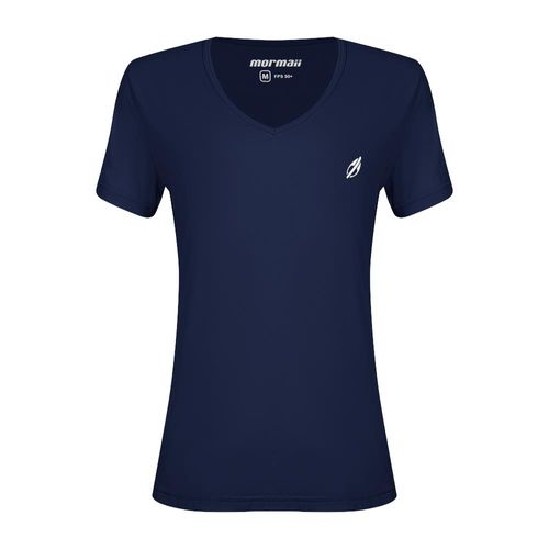 Camiseta feminina decote v beach sports Mormaii