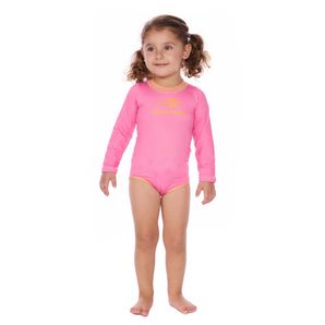 Body manga longa bebê 1 a 3 anos proteção uv50+ Mormaii