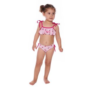 Conjunto 1 a 3 anos bebê top babado e calcinha Mormaii