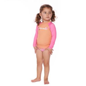 Conjunto 1/3 anos bebê blusa proteção uv50+ calcinha Mormaii