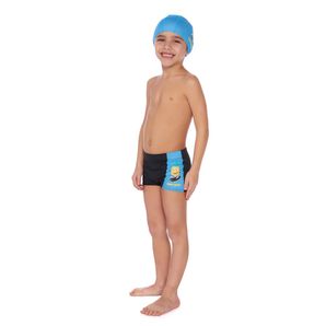 Conjunto 4/10 infantil sunga boxer e touca natação Mormaii