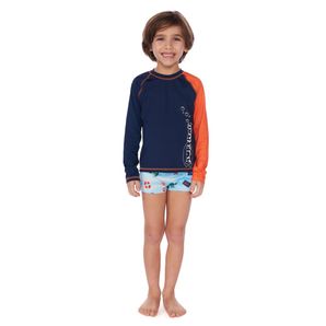 Blusa 4 a 10 anos  infantil proteção solar uv50+ Mormaii