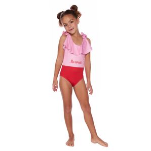 Maiô 4 a 10 anos infantil babado Mormaii