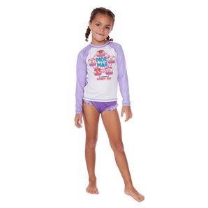 Blusa solar uv e calcinha infantil 4 a10 anos Mormaii