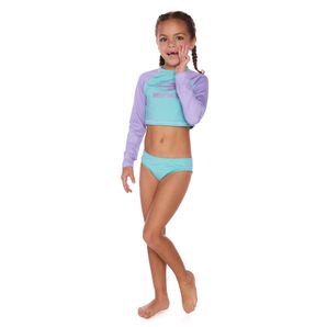 Cropped solar uv e calcinha tam 4 a 10 anos infantil Mormaii