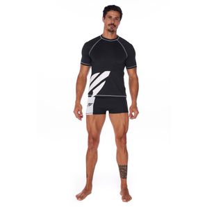Blusa solar proteção uv manga curta trançador Mormaii