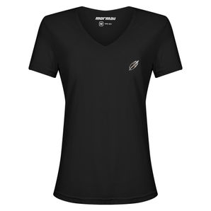 Camiseta feminina manga curta decote v beach sports Mormaii 2733