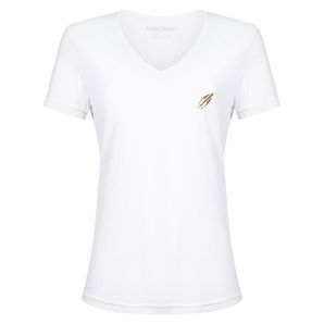 Camiseta feminina manga curta decote v beach sports Mormaii 2733