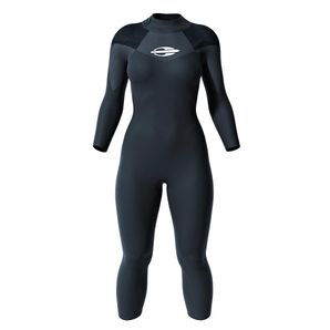 Long john manga longa backzip 5-3-1mm feminino triathlon natacao Mormaii