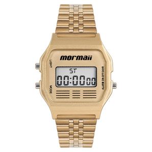 Relógio Mormaii feminino vintage dourado - mobj3808a/7d