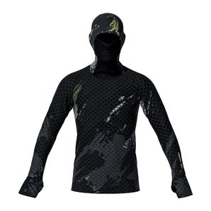 Camiseta manga longa com capuz pesca esporte Mormaii