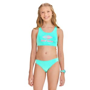 Conjunto 12 a 16 anos  juvenil cropedd nadador+ calcinha Mormaii