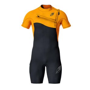 Short john manga curta chestzip 1mm masculino flexxxa pro surf Mormaii
