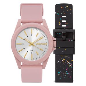 Relógio Mormaii feminino mude rosa - mo2035lv/t8k