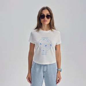 Camiseta cropped manga curta adulto feminino Mormaii
