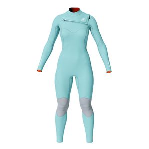 Long john manga longa chestzip 3-2mm feminino diva pro surf Mormaii
