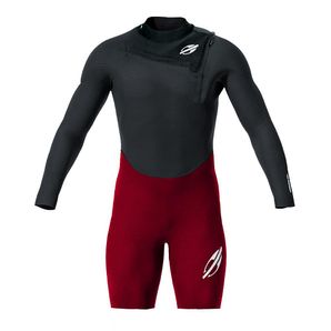 Short john manga longa chestzip 2mm masculino ultra skin surf Mormaii