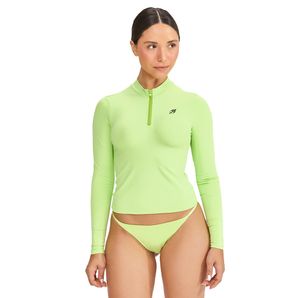 Camiseta adulto proteção solar uv50+  zíper Mormaii
