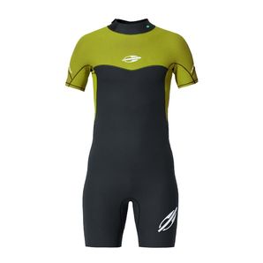 Short john manga curta backzip 2mm infantil budline surf Mormaii